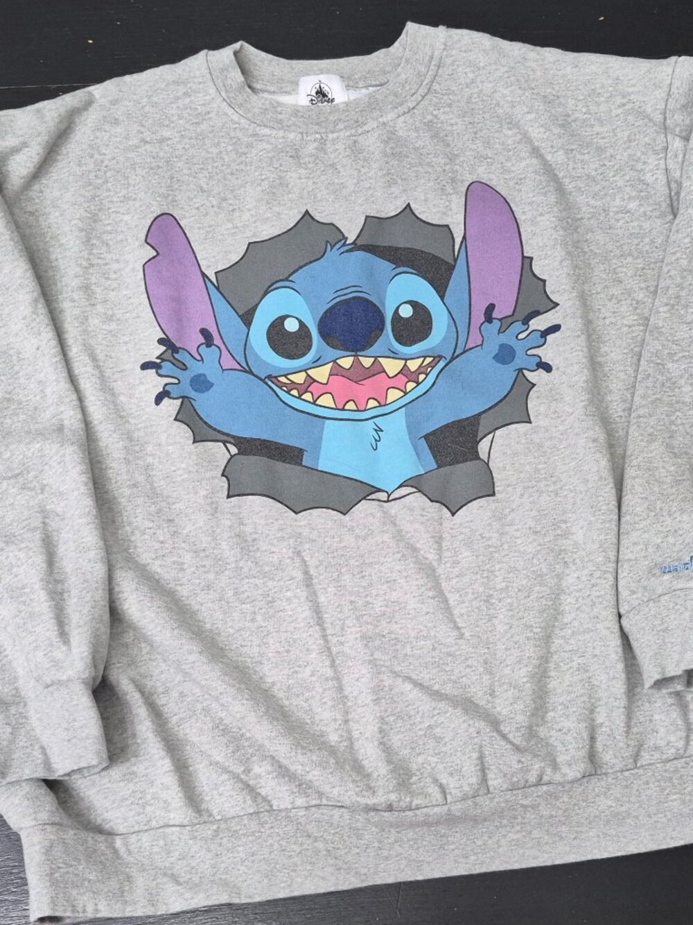 Stitch pullover crewneck sweatshirt